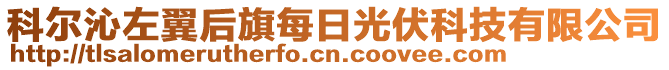 科爾沁左翼后旗每日光伏科技有限公司