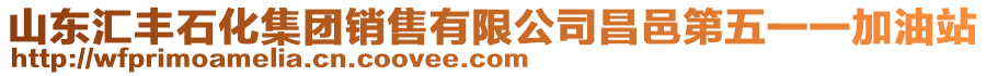 山東匯豐石化集團(tuán)銷售有限公司昌邑第五一一加油站