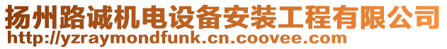 揚州路誠機電設備安裝工程有限公司