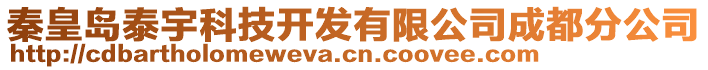 秦皇島泰宇科技開發(fā)有限公司成都分公司