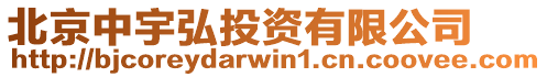 北京中宇弘投資有限公司