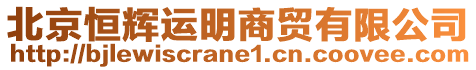 北京恒輝運明商貿(mào)有限公司