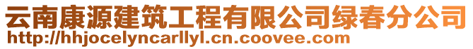 云南康源建筑工程有限公司綠春分公司