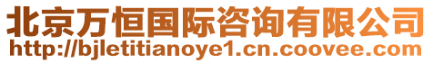 北京萬恒國際咨詢有限公司