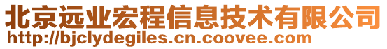 北京遠業(yè)宏程信息技術有限公司