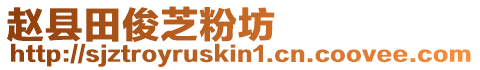 趙縣田俊芝粉坊
