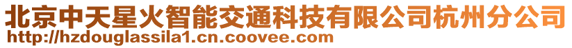 北京中天星火智能交通科技有限公司杭州分公司