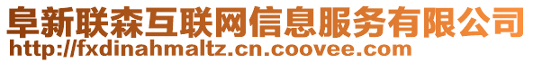 阜新聯(lián)森互聯(lián)網(wǎng)信息服務(wù)有限公司