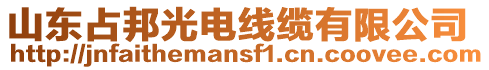 山東占邦光電線纜有限公司