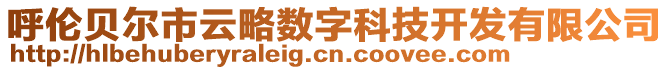 呼倫貝爾市云略數(shù)字科技開發(fā)有限公司