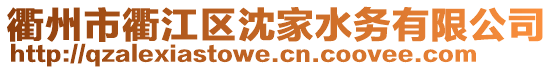 衢州市衢江區(qū)沈家水務(wù)有限公司