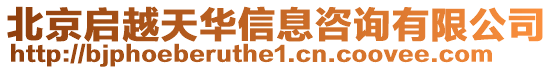 北京啟越天華信息咨詢有限公司