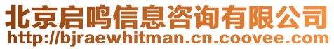 北京啟鳴信息咨詢有限公司