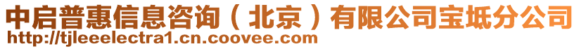 中啟普惠信息咨詢（北京）有限公司寶坻分公司