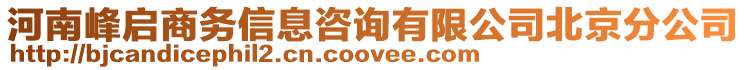 河南峰啟商務(wù)信息咨詢有限公司北京分公司