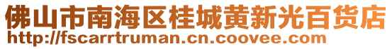 佛山市南海區(qū)桂城黃新光百貨店