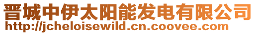 晉城中伊太陽能發電有限公司
