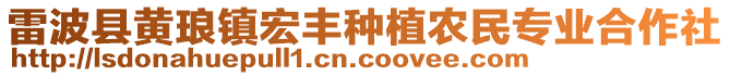 雷波縣黃瑯鎮(zhèn)宏豐種植農(nóng)民專業(yè)合作社