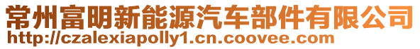 常州富明新能源汽車部件有限公司