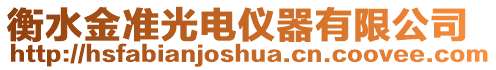 衡水金準(zhǔn)光電儀器有限公司