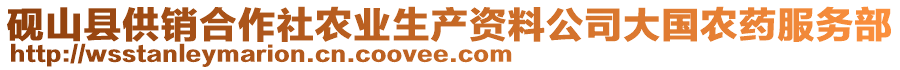 硯山縣供銷合作社農(nóng)業(yè)生產(chǎn)資料公司大國農(nóng)藥服務部