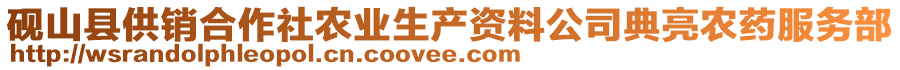 硯山縣供銷合作社農(nóng)業(yè)生產(chǎn)資料公司典亮農(nóng)藥服務(wù)部