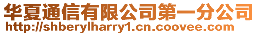 華夏通信有限公司第一分公司