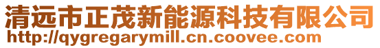 清遠市正茂新能源科技有限公司