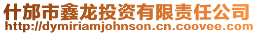 什邡市鑫龍投資有限責任公司