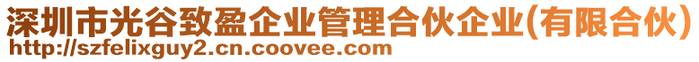 深圳市光谷致盈企業管理合伙企業(有限合伙)