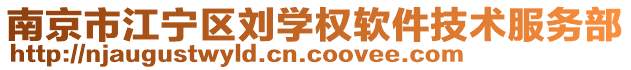 南京市江寧區劉學權軟件技術服務部