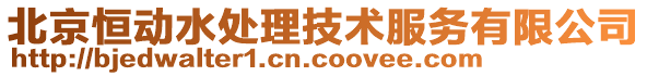 北京恒動水處理技術服務有限公司