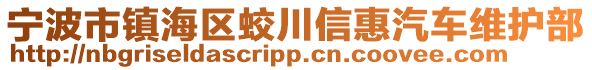 寧波市鎮(zhèn)海區(qū)蛟川信惠汽車維護部