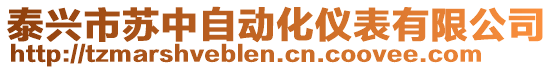 泰興市蘇中自動化儀表有限公司