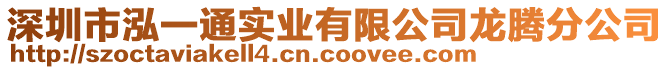 深圳市泓一通實業(yè)有限公司龍騰分公司