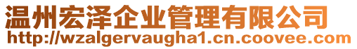 溫州宏澤企業管理有限公司