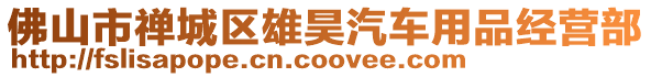 佛山市禪城區雄昊汽車用品經營部
