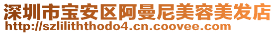 深圳市寶安區(qū)阿曼尼美容美發(fā)店