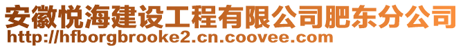 安徽悅海建設(shè)工程有限公司肥東分公司