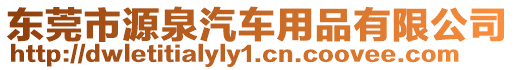 東莞市源泉汽車用品有限公司