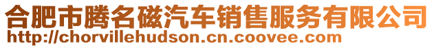合肥市騰名磁汽車銷售服務(wù)有限公司