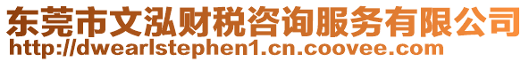 東莞市文泓財稅咨詢服務(wù)有限公司