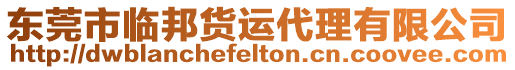 東莞市臨邦貨運(yùn)代理有限公司