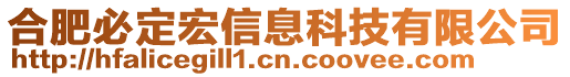 合肥必定宏信息科技有限公司