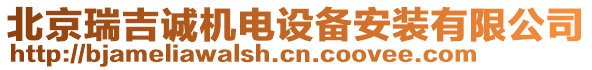 北京瑞吉誠機電設備安裝有限公司