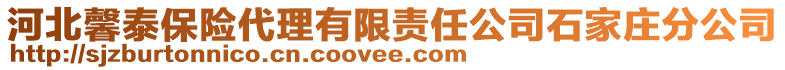 河北馨泰保險代理有限責任公司石家莊分公司