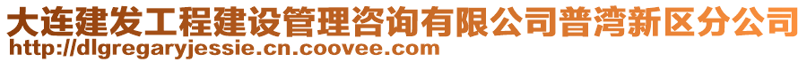 大連建發(fā)工程建設管理咨詢有限公司普灣新區(qū)分公司