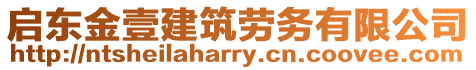 啟東金壹建筑勞務有限公司