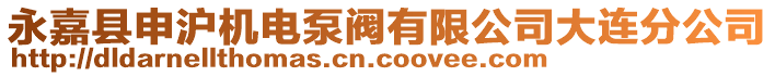 永嘉縣申滬機電泵閥有限公司大連分公司