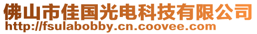 佛山市佳國光電科技有限公司